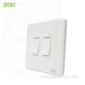 2Gang 1Way Light Switches British wall switch